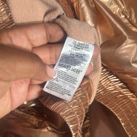 GAP Kids Metallic Bronze Puffer Jacket - Picture 7 of 9